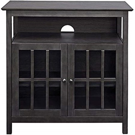 CONVENIENCE CONCEPTS 36 x 15.5 x 36.25 in. Big Sur Highboy TV Stand, Weathered Gray HI2540130